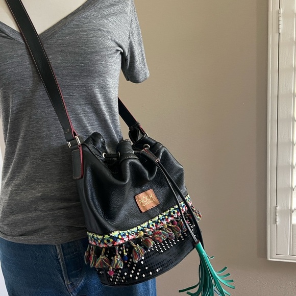 Lovenock NOCK Accesorios Bohemian Leather Crossbody Bag - Picture 1 of 7